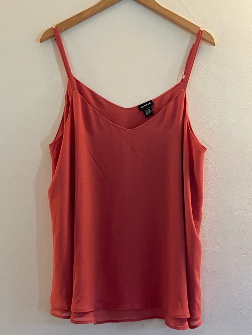 Torrid BUNDLE Black and Rust Satin V-Neck Cami Tank Top